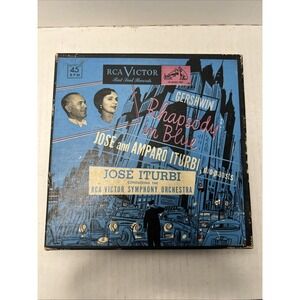 Jose And Amparo Iturbi  Pianists Gershwin Rhapsody in Blue 7" RCA Victor ERA-145